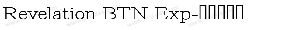 Revelation BTN Exp字体转换